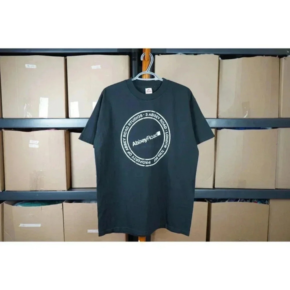 Black Abbey Road Studios Music Tshirt Men’s L #467 - Picture 1 of 4